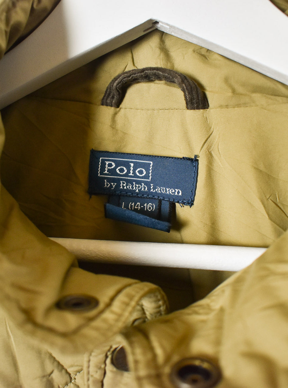 Neutral Polo Ralph Lauren Women's Padded Jacket - Large women's