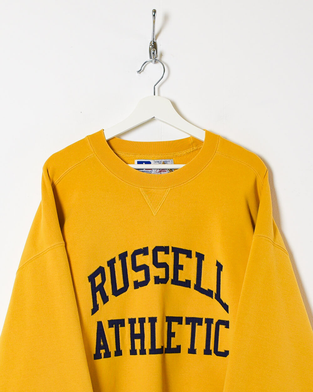 Yellow Russell Athletic Sweatshirt - X-Large