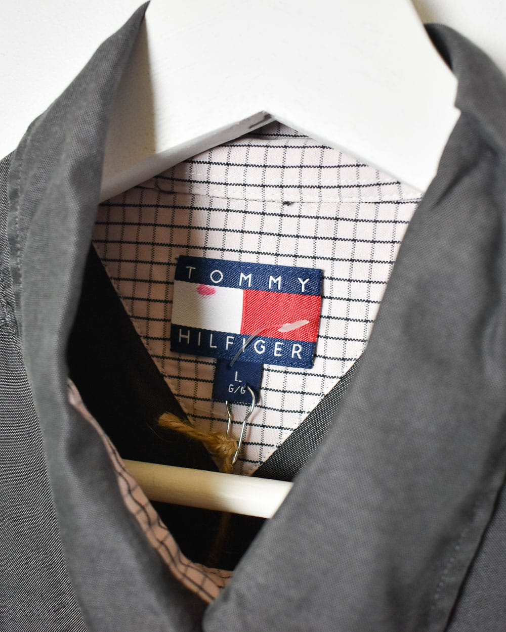 Grey Tommy Hilfiger Shirt - Large