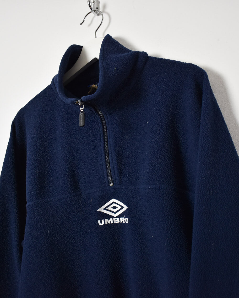 Vintage 90s Polyester Navy Umbro 1/4 Zip Fleece - Medium – Domno 