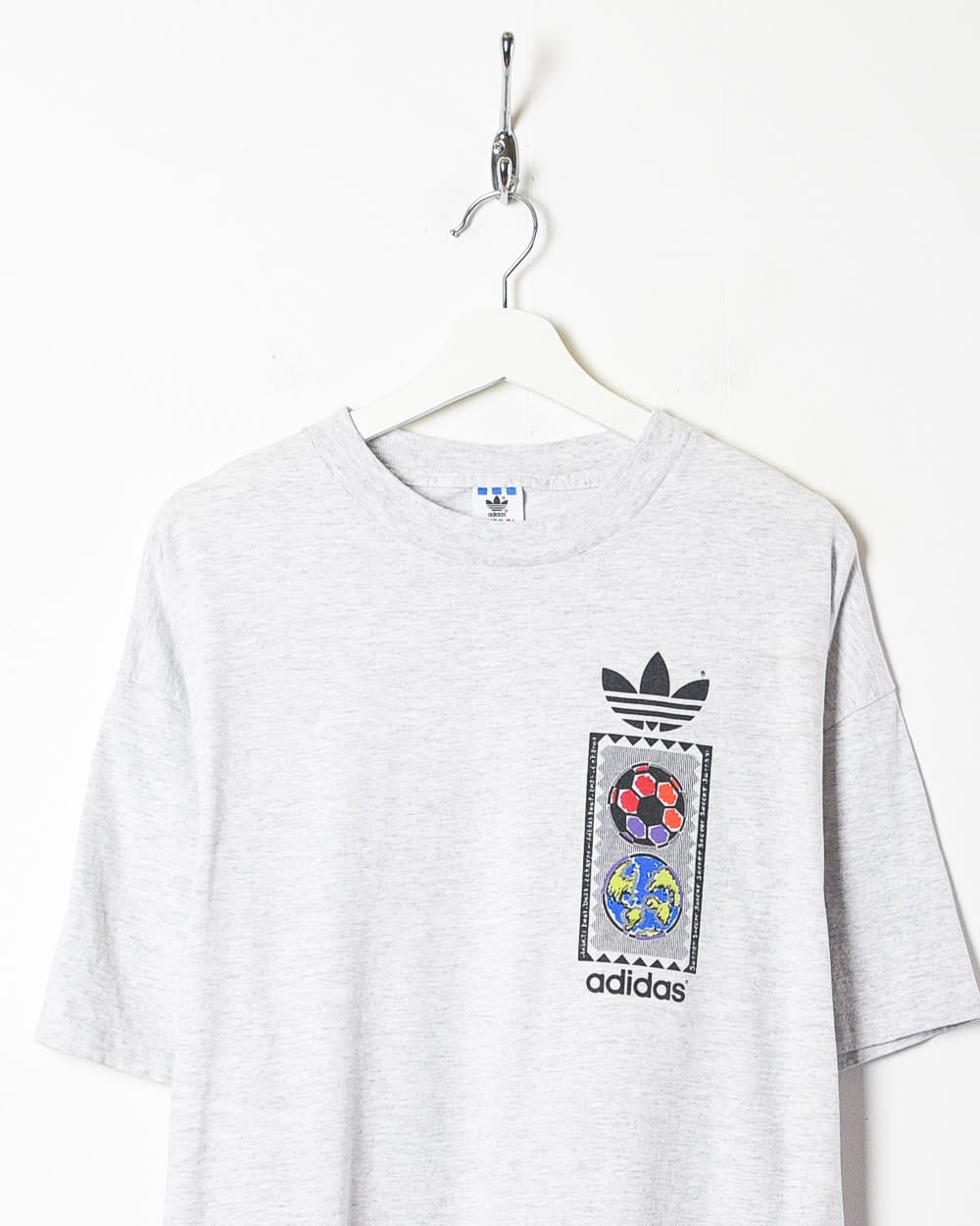 Stone Adidas Football T-Shirt - X-Large