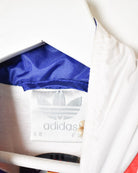 White Adidas Windbreaker Jacket - Medium