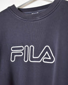 Navy Fila Sweatshirt - Medium
