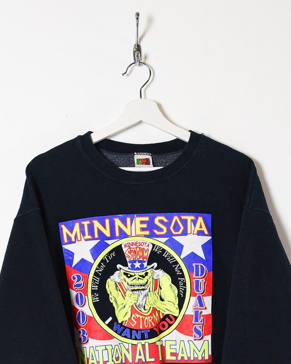 Black Fruit of The Loom Minnesota Storm National Team Sweatshirt - Medium