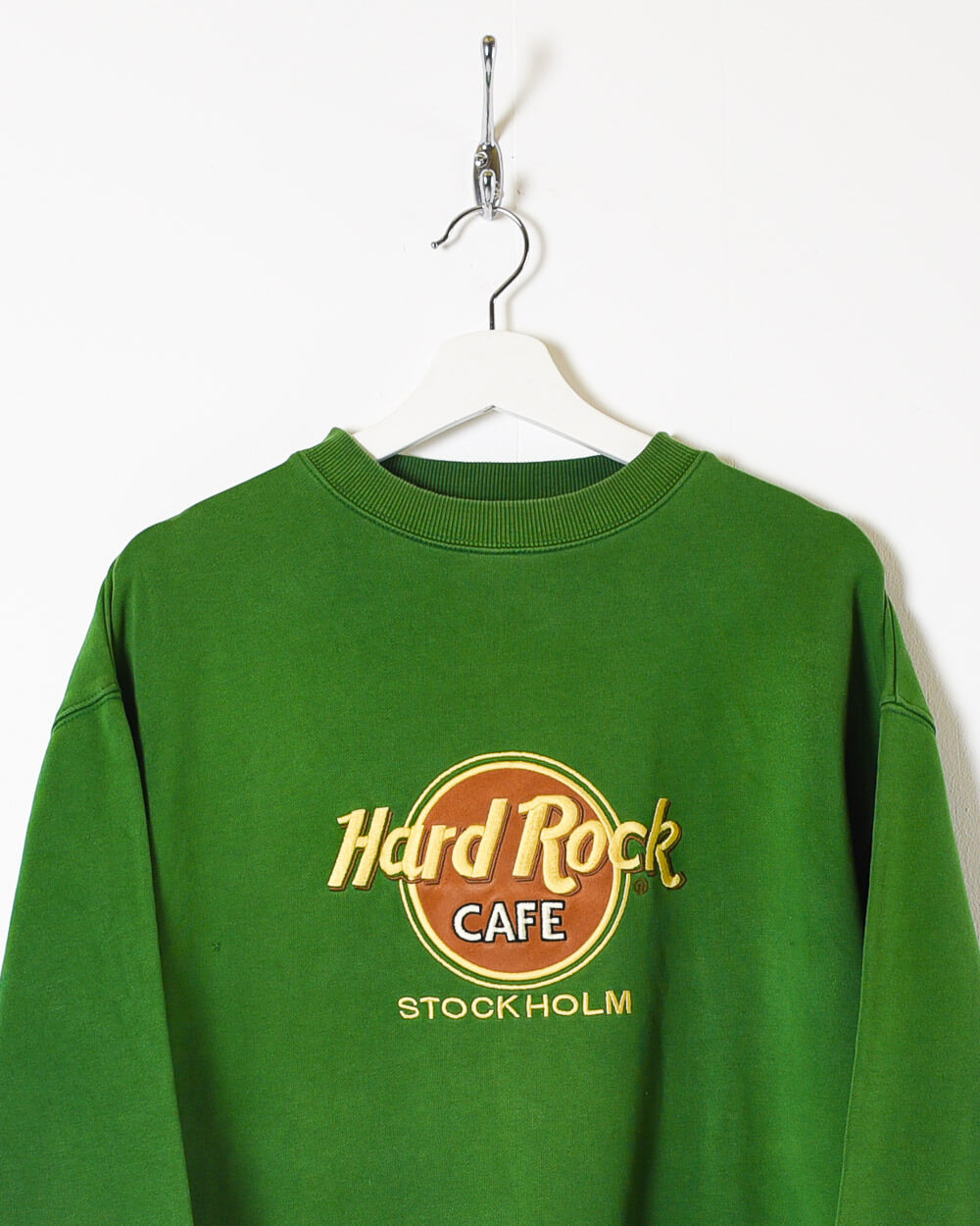 Green Hard Rock Café Stock Holm Sweatshirt - X-Large