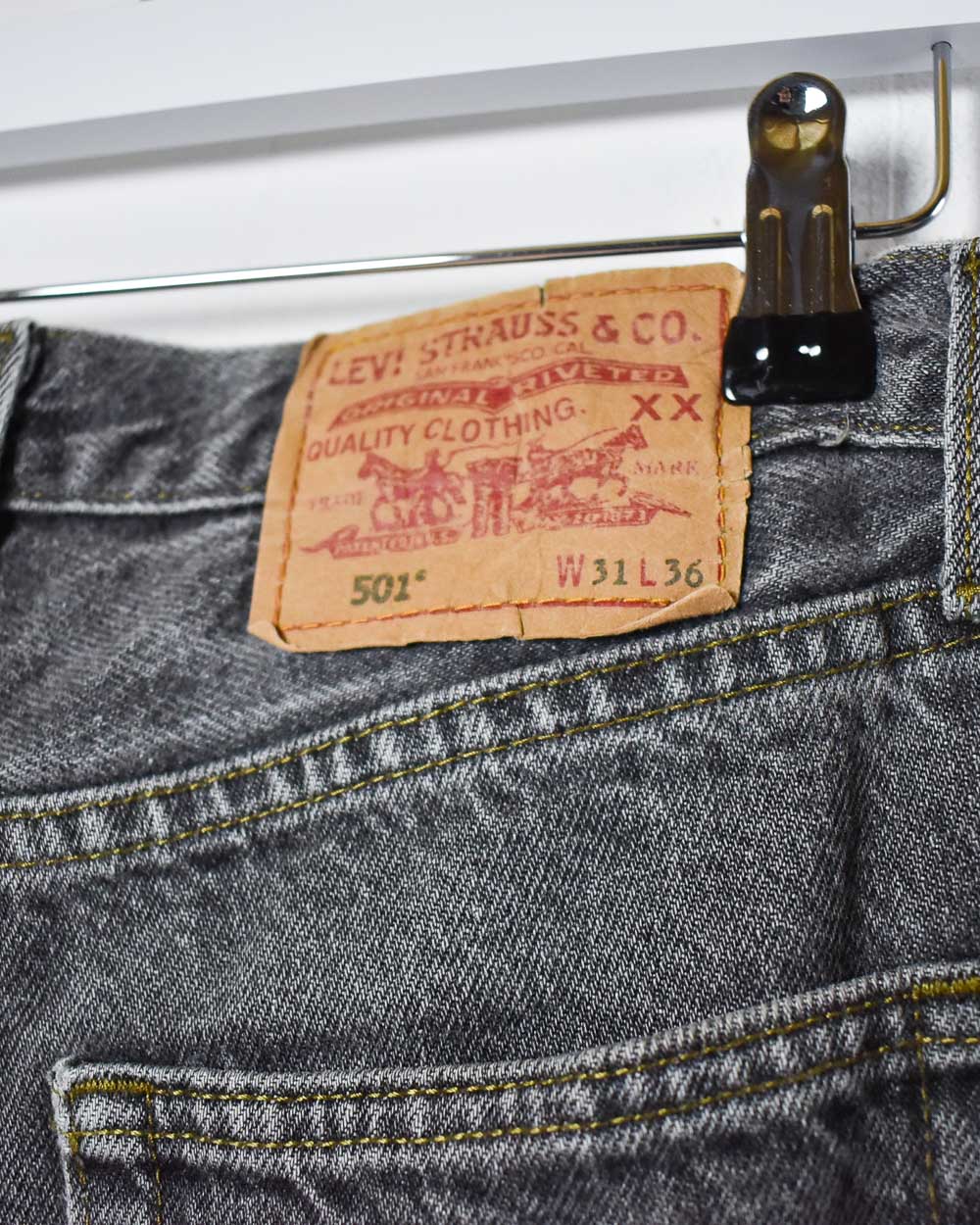 Grey Levi's 501 Jeans - W31 L28