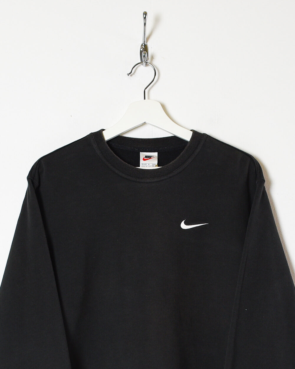 Vintage 90s Cotton Plain Black Nike Women's Sweatshirt - Small – Domno  Vintage
