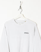 White Patagonia Long Sleeved T-Shirt - Medium