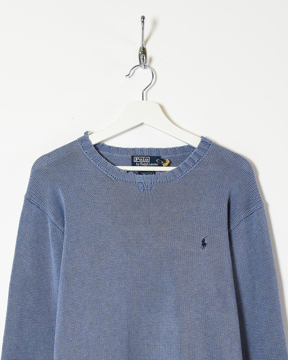 Blue Ralph Lauren Knitted Sweatshirt - Small