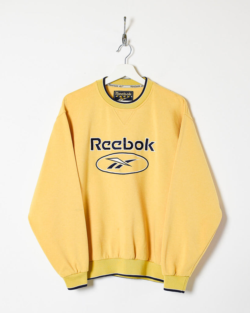 pulver hektar Henstilling Vintage 00s Cotton Mix Yellow Reebok Sweatshirt - Small– Domno Vintage