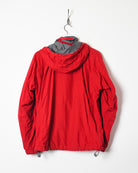 Red The North Face HyVent Hooded Windbreaker Jacket - Medium Women's
