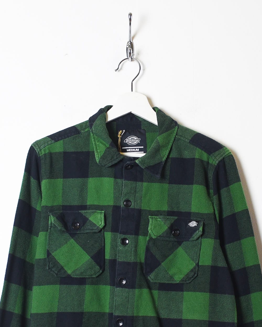 Green Dickies Flannel Shirt - Medium