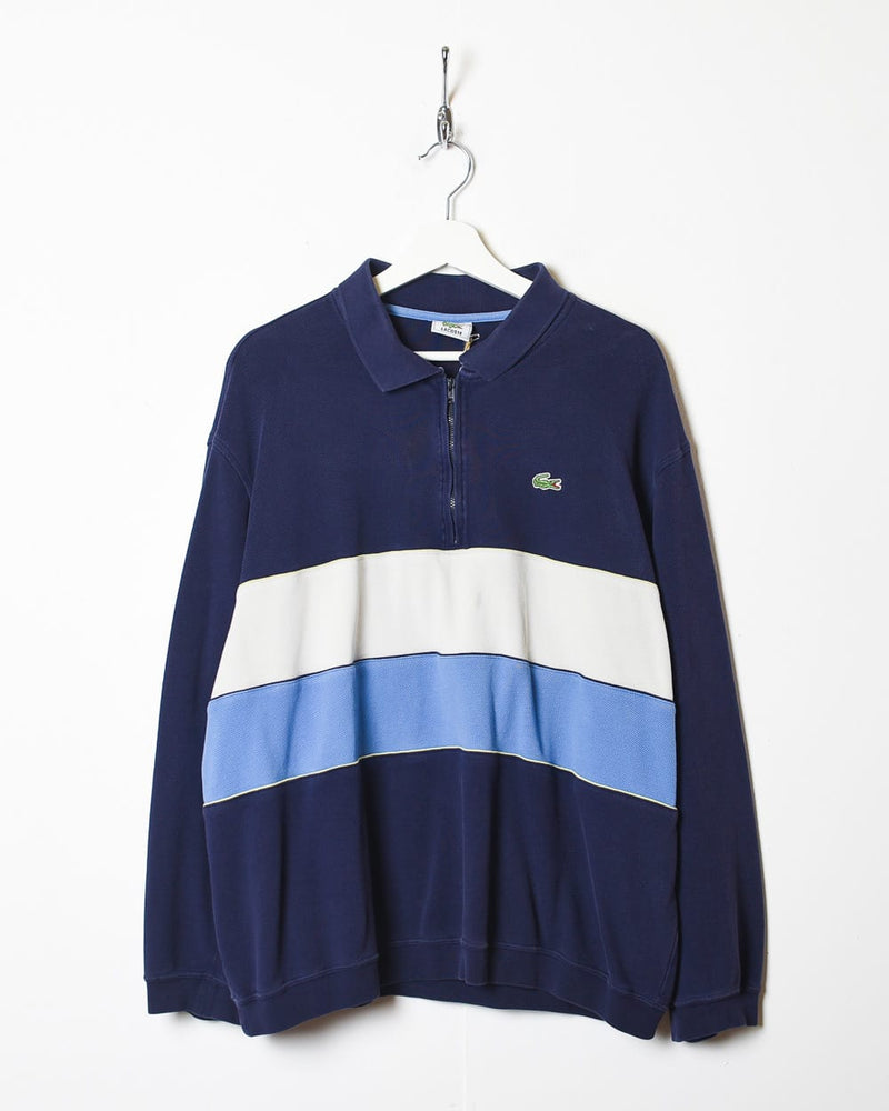 Lacoste 1/4 Zip Collared Sweatshirt - Large