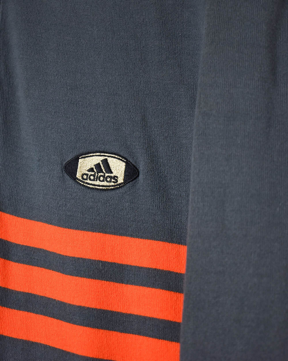 Navy Adidas Rugby Shirt - Large