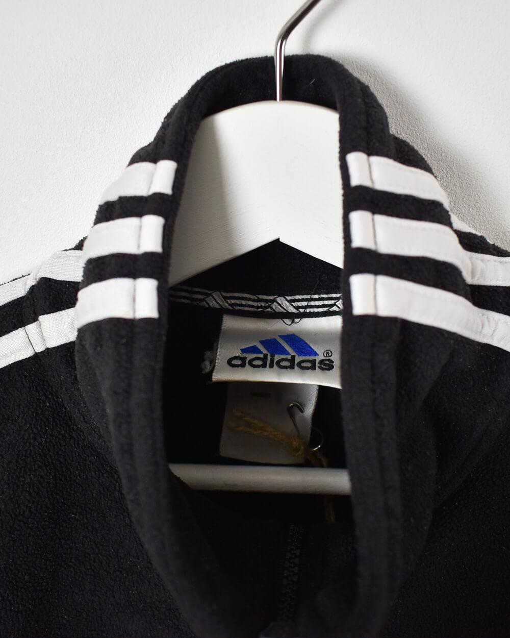 Black Adidas Zip-Through Fleece - Medium