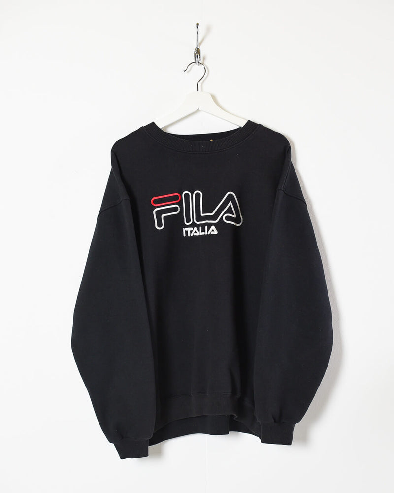 Black Fila Italia Sweatshirt - X-Large