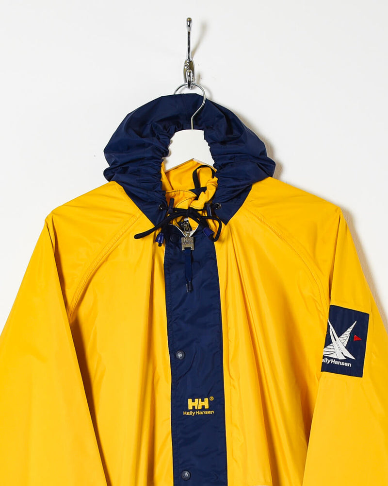 half acht cijfer Kent Vintage 90s Nylon Colour-Block Yellow Helly Hansen Hooded Jacket - X-Large–  Domno Vintage