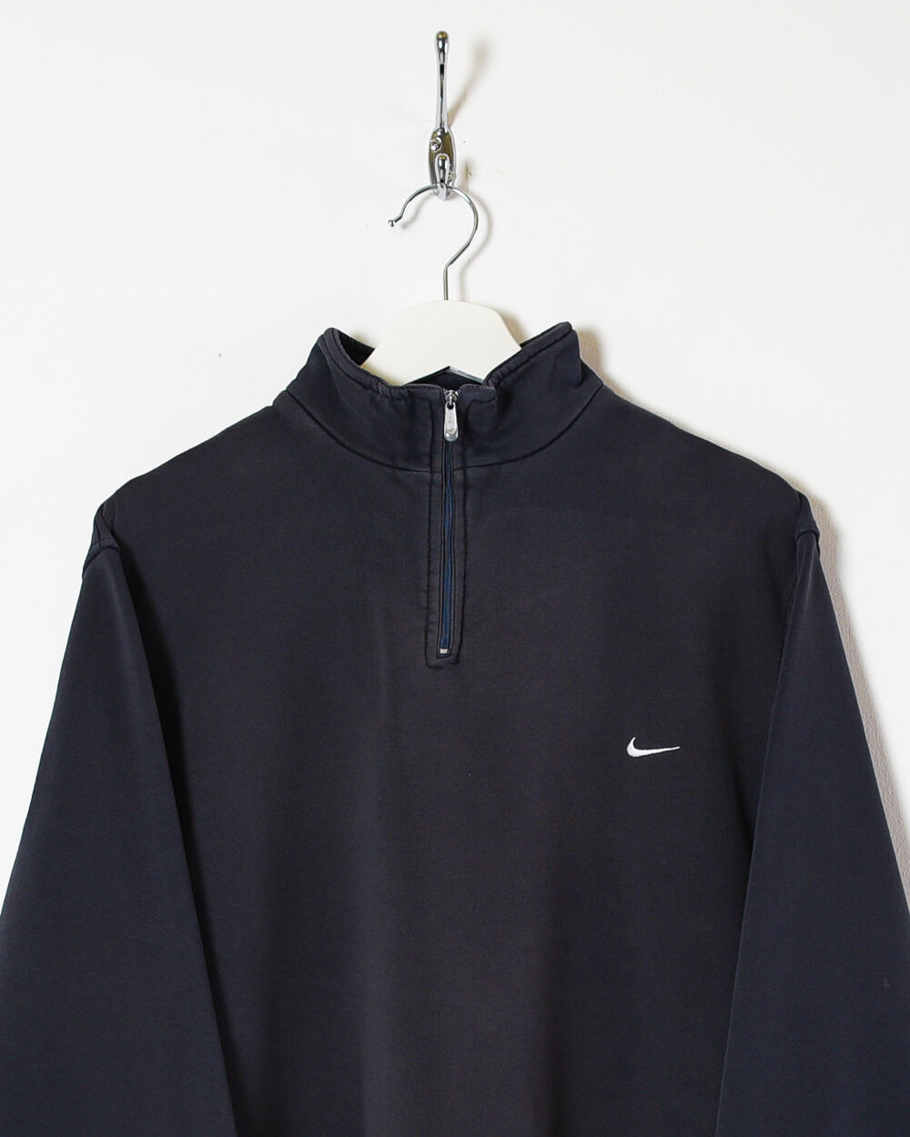 Black Nike 1/4 Zip Sweatshirt - Large