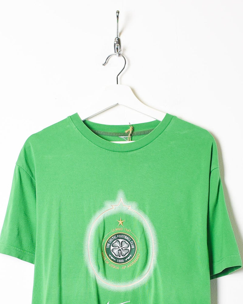 Vintage 70s/80s Nike Celtic Football club T-shirt - Green - L