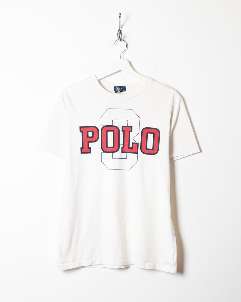 Vintage 90s White Polo Ralph Lauren T-Shirt - X-Large Women's
