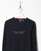 Black Polo Sport Ralph Lauren Long Sleeved T-Shirt - Medium