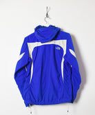 Blue The North Face Women's Hooded Windbreaker Jacket - Small 