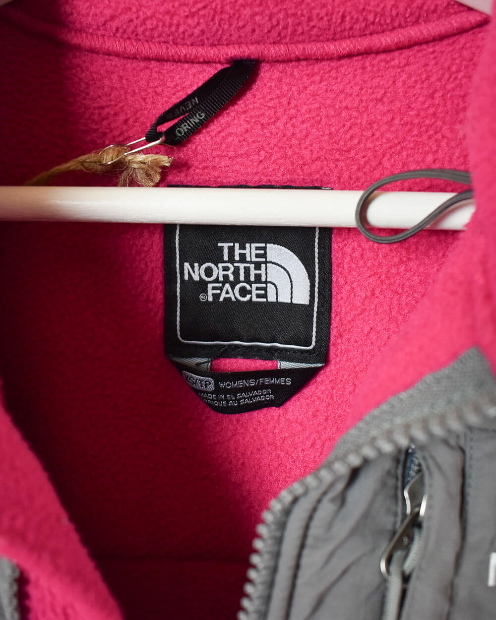 Vintage 00s Polyester Colour-Block Pink The North Face Women's Denali Fleece  - X-Small – Domno Vintage