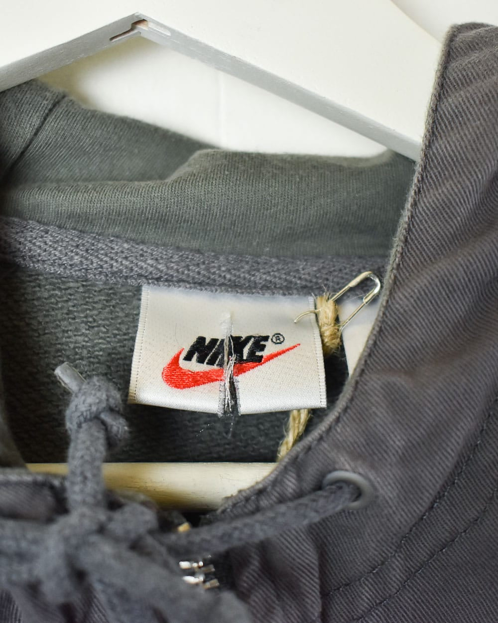 Grey Nike Air Sleeveless Zip-Through Hoodie - Large