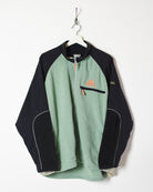Green Adidas Adventure Zip-Through Colour Block Fleece - Large