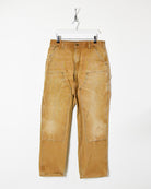 Neutral Carhartt Heavyweight Double Knee Jeans - W34 L32