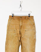 Neutral Carhartt Heavyweight Double Knee Jeans - W34 L32