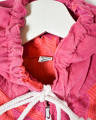 Pink Vintage 1/4 Zip Festival Jacket - X-Large