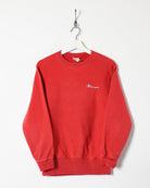 Red Champion Reverse Weave Sweatshirt - Small
