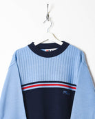 Navy Fila Knitted Sweatshirt - Medium