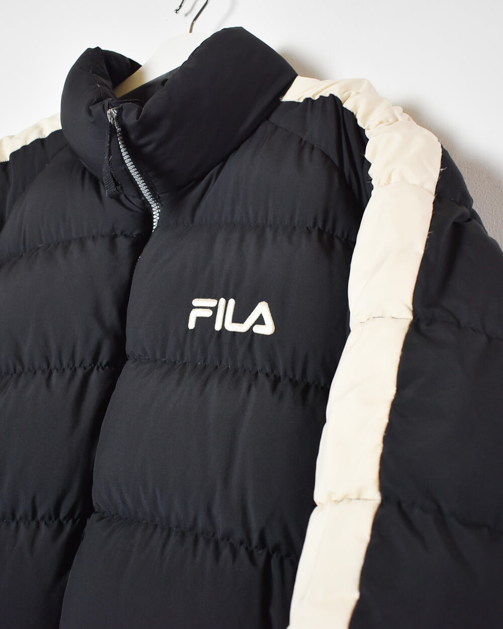Black Fila Puffer Jacket - XX-Large