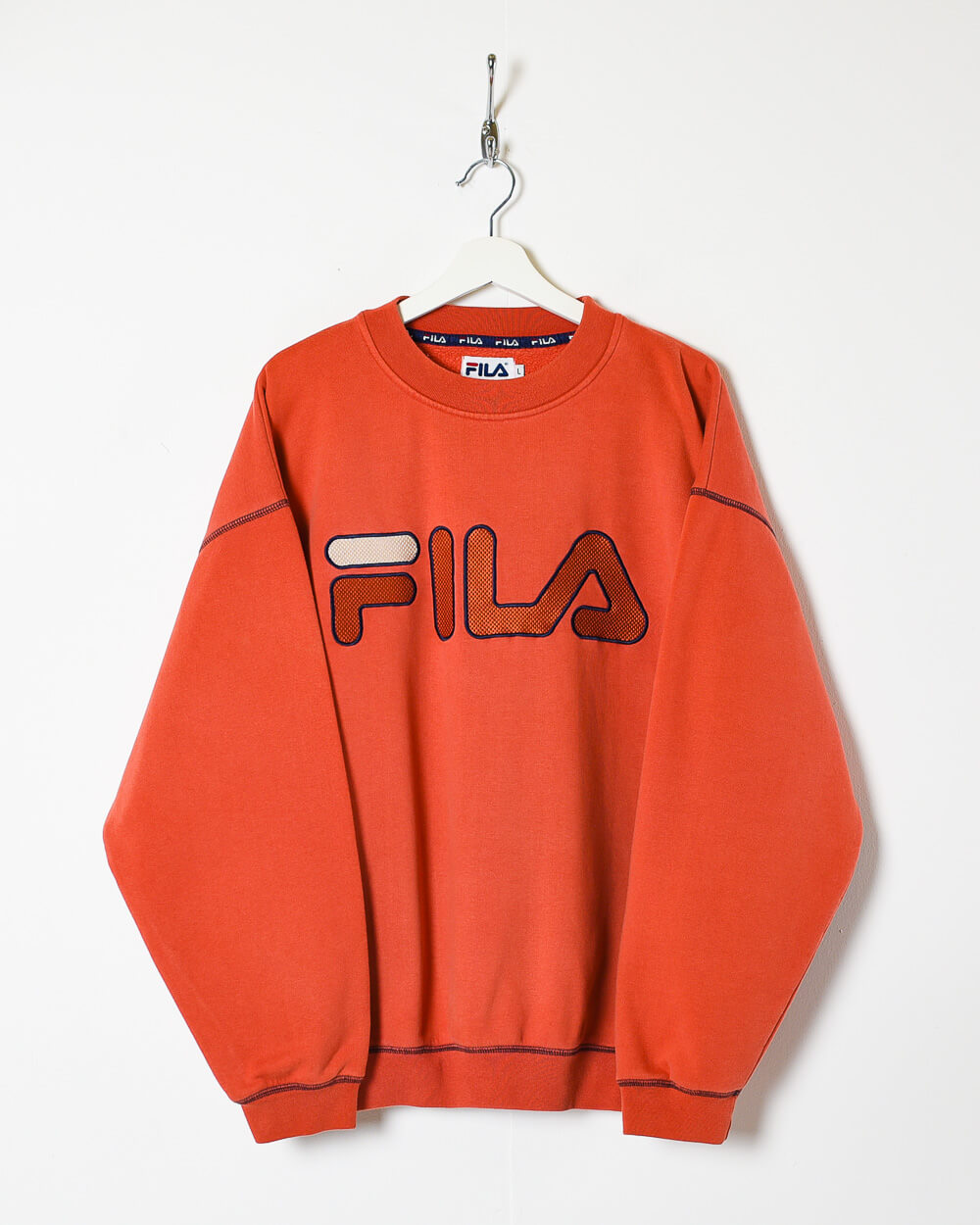 Orange Fila Sweatshirt - Large