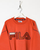 Orange Fila Sweatshirt - Large