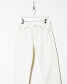 White Levi's 501 Jeans - W32 L30