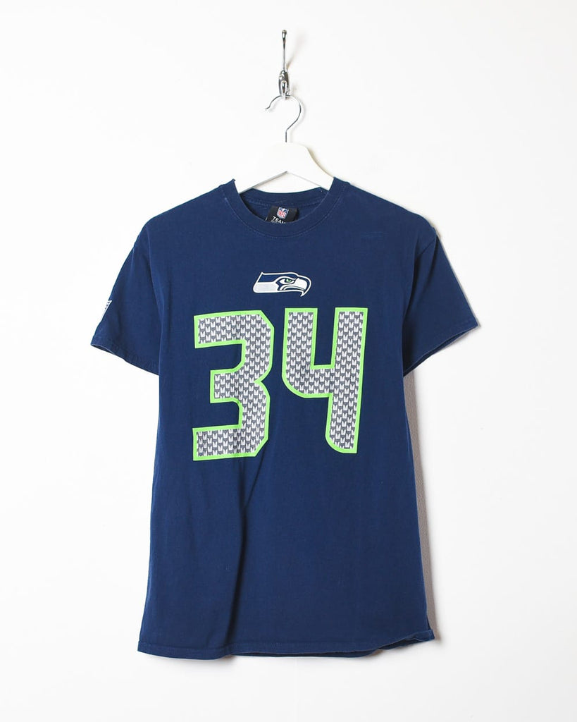 Vintage 00s Navy NFL Seattle Seahawks 34 T-Shirt - Small Cotton– Domno  Vintage