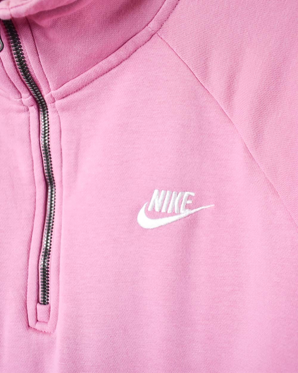 Pink Nike 1/4 Zip Sweatshirt - Large