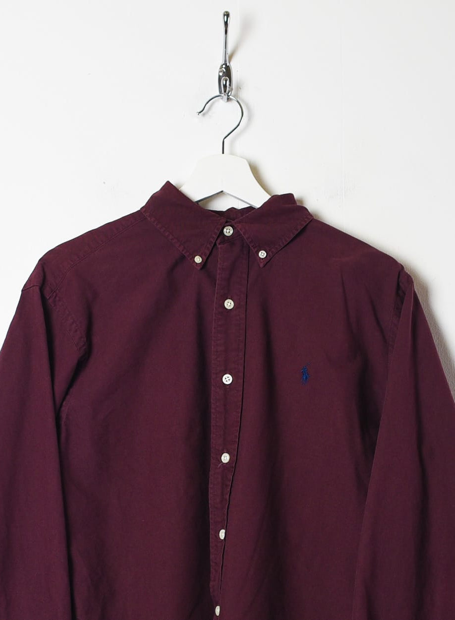 Maroon Polo Ralph Lauren Shirt - Medium