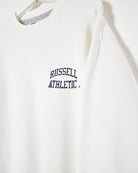 White Russell Athletic Sweatshirt - Medium