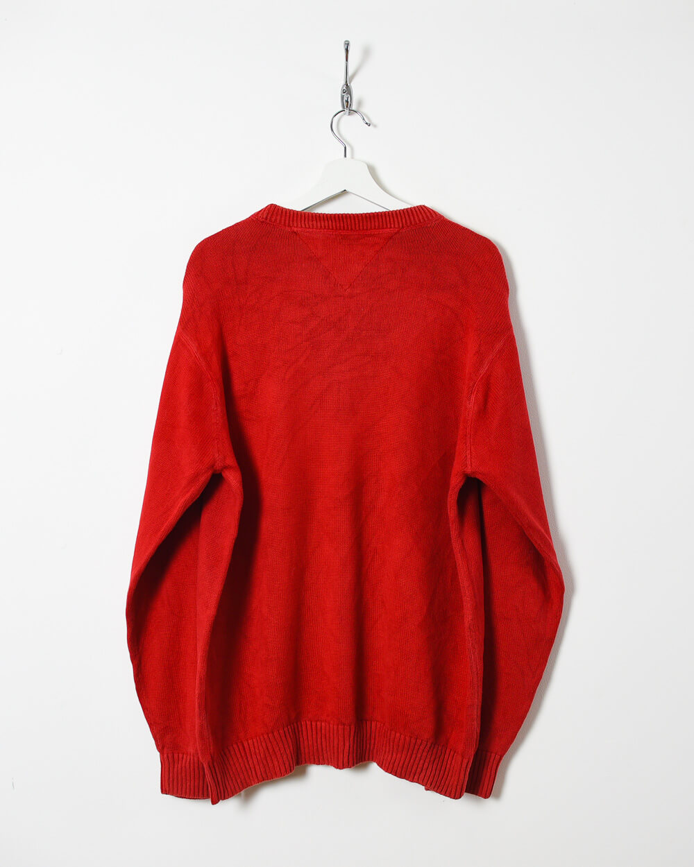 Red Tommy Hilfiger Knitted Sweatshirt - Large