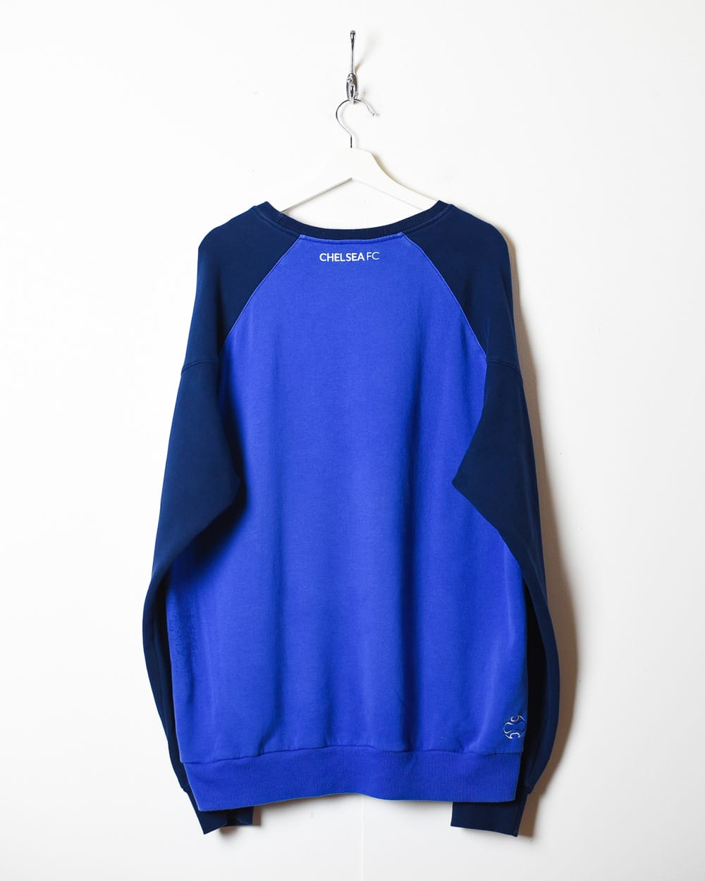 Blue Adidas Chelsea Warmup Sweatshirt - XX-Large