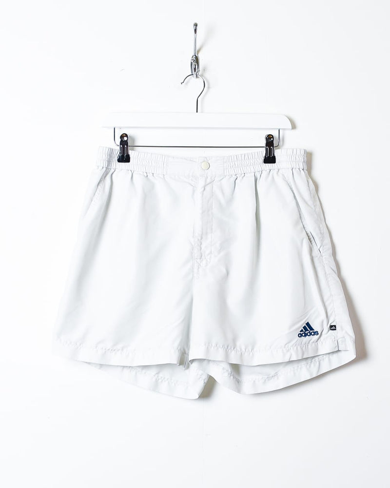 White Adidas Shorts - Medium