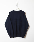 Navy Chemise Lacoste Knitted Sweatshirt - Medium