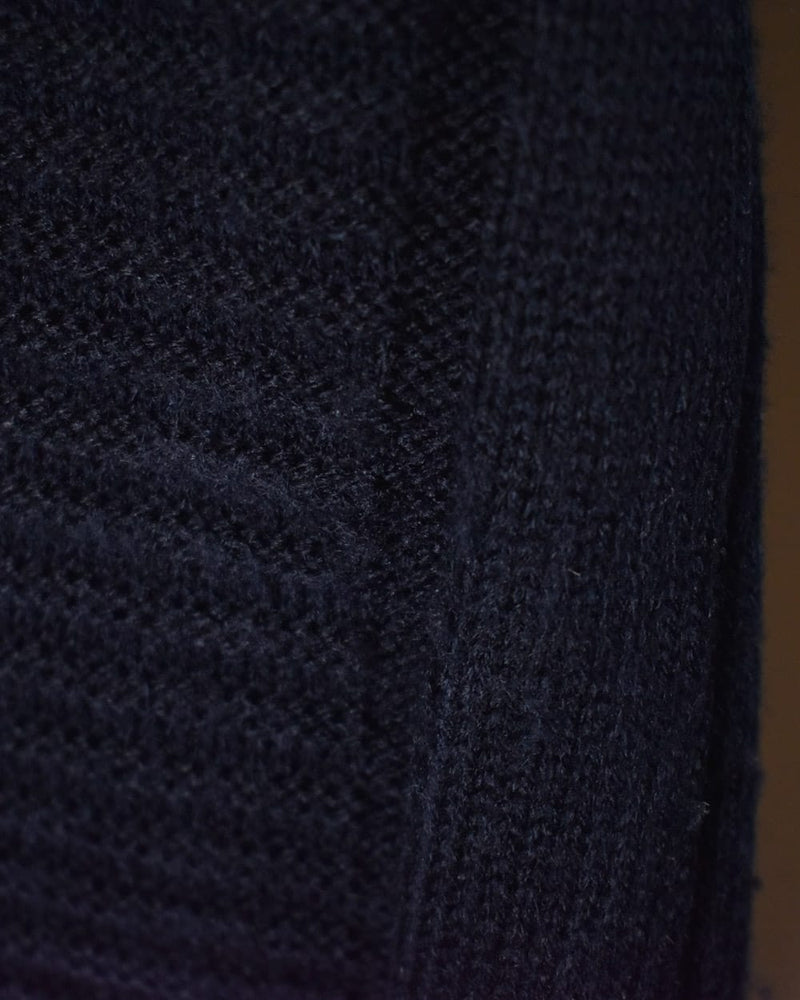 Navy Chemise Lacoste Knitted Sweatshirt - Medium