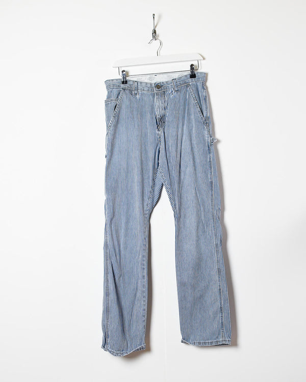 Blue Dickies Striped Carpenter Jeans - W29 L32