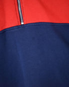 Navy Nike 1/4 Zip Sweatshirt - Medium