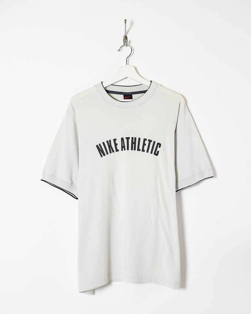 Vintage 90s Cotton White Nike Athletic T-Shirt - X-Large– Domno Vintage